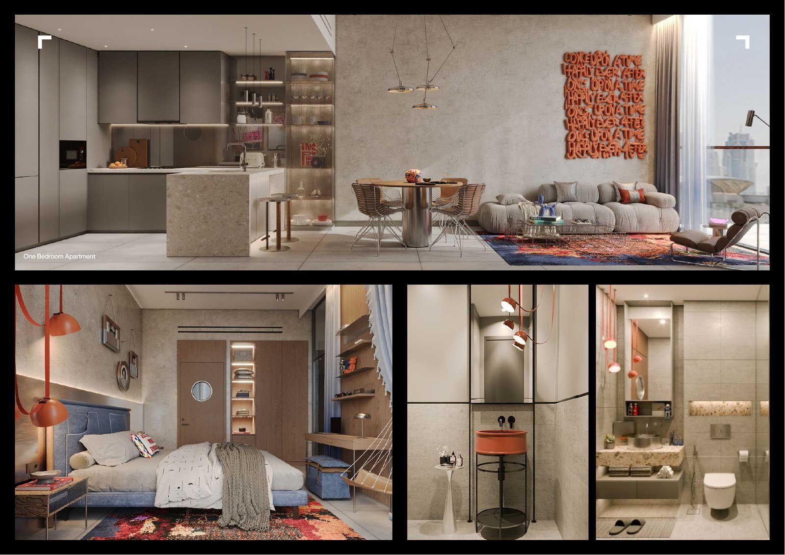 RAW District 1BR apartment interior